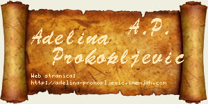 Adelina Prokopljević vizit kartica